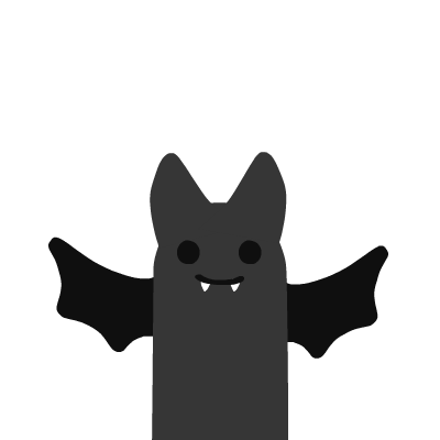 Bat grins a toothy grin